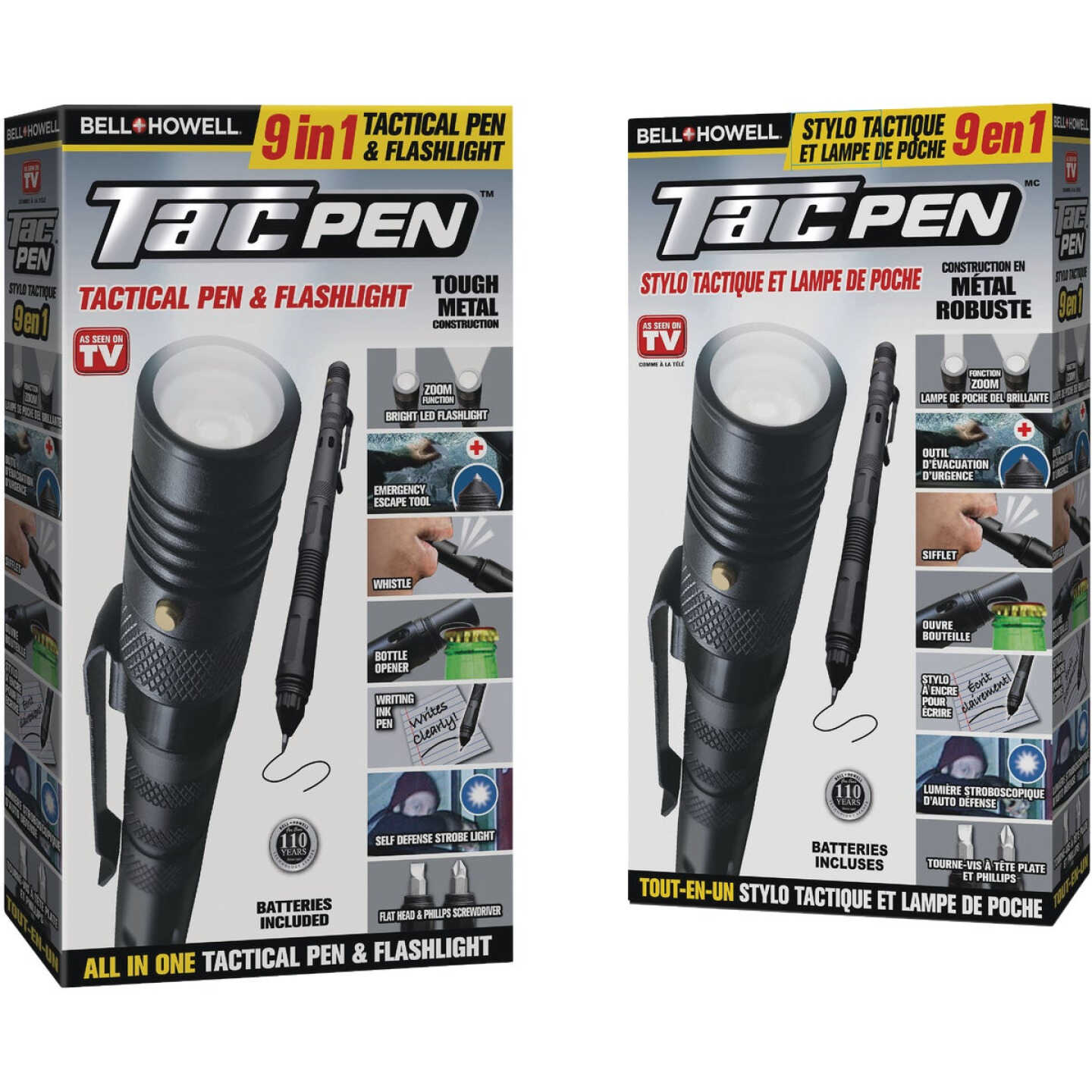 Bell+Howell TacPen Tactical Pen & Flashlight - Walker Brothers Hardware